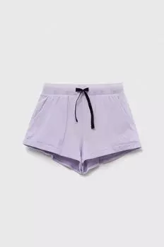 Детские хлопковые шорты Sisley, фиолетовый