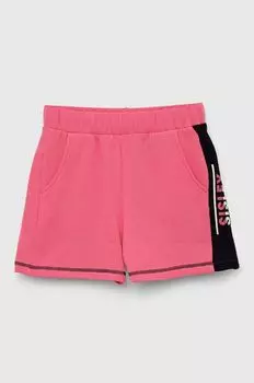 Детские хлопковые шорты Sisley, фиолетовый