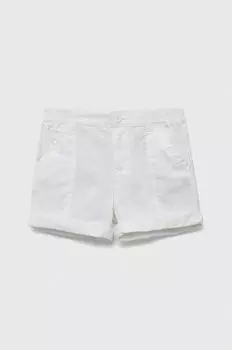 Детские хлопковые шорты United Colors of Benetton, белый