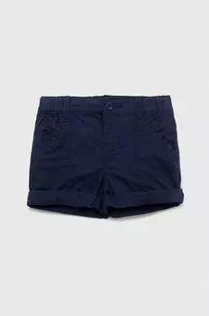 Детские хлопковые шорты United Colors of Benetton, темно-синий