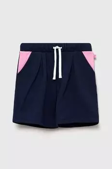 Детские хлопковые шорты United Colors of Benetton, темно-синий