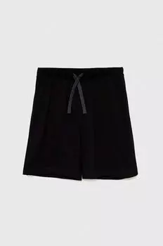 Детские хлопковые шорты United Colors of Benetton, черный