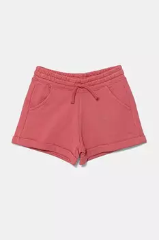 Детские хлопковые шорты United Colors Of Benetton, розовый
