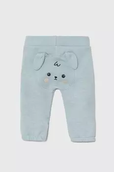 Детские хлопковые спортивные брюки United Colors of Benetton, бирюзовый