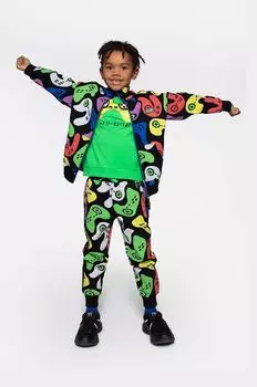 Детские хлопковые спортивные штаны Coccodrillo, черный