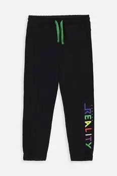 Детские хлопковые спортивные штаны Coccodrillo, черный