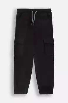 Детские хлопковые спортивные штаны Coccodrillo, черный