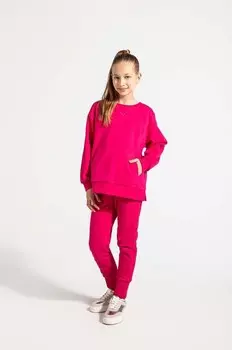 Детские хлопковые спортивные штаны Coccodrillo, розовый