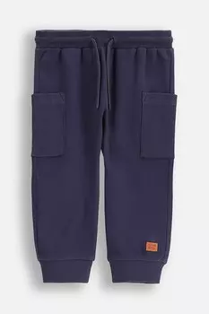 Детские хлопковые спортивные штаны Coccodrillo, темно-синий