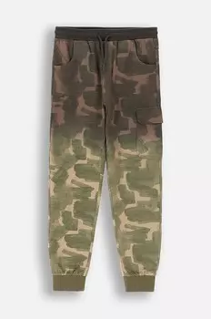 Детские хлопковые спортивные штаны Coccodrillo, зеленый