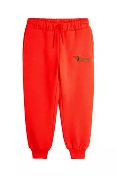 Детские хлопковые спортивные штаны для собак Mini Rodini, красный