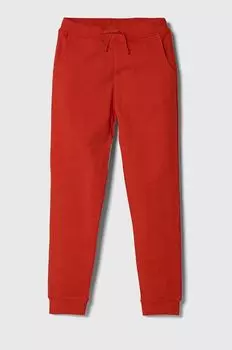 Детские хлопковые спортивные штаны Guess, красный