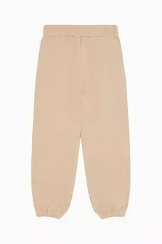 Детские хлопковые спортивные штаны J046 Patrizia Pepe, бежевый