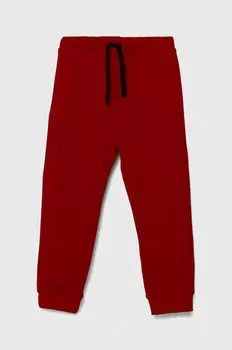 Детские хлопковые спортивные штаны United Colors of Benetton, красный