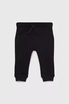 Детские хлопковые спортивные штаны United Colors of Benetton, черный