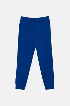 Детские хлопковые спортивные штаны United Colors of Benetton, синий