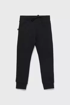 Детские хлопковые спортивные штаны United Colors of Benetton, черный