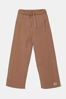 Детские хлопковые спортивные штаны United Colors Of Benetton, коричневый