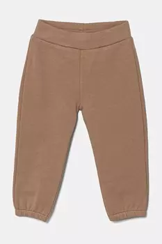Детские хлопковые спортивные штаны United Colors Of Benetton, коричневый