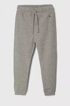 Детские хлопковые спортивные штаны United Colors Of Benetton, серый