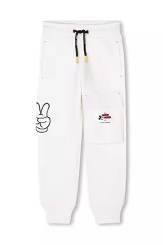 Детские хлопковые спортивные штаны x Disney Marc Jacobs, бежевый