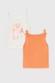 Детские хлопковые топы, 2 шт. Zippy, оранжевый