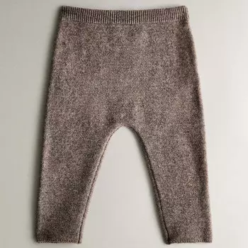 Детские кашемировые брюки Zara Home, серо-коричневый