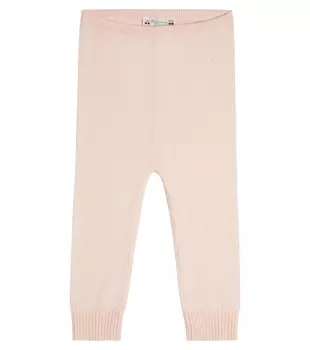 Детские кашемировые леггинсы Bonpoint, розовый