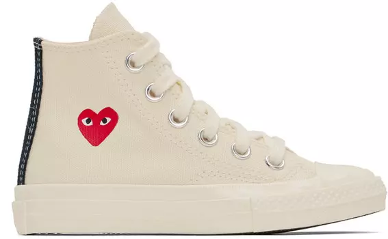 Детские кеды Converse Edition Chuck 70 High Top COMME des GARcONS PLAY, бежевый