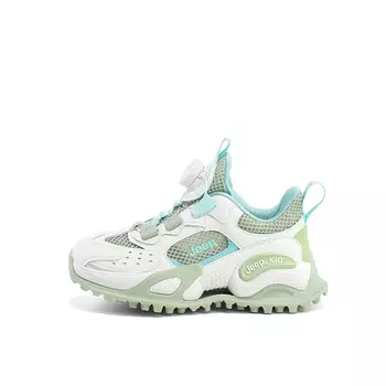 Детские кеды Детские низкие белые Jeep, белый/зеленый