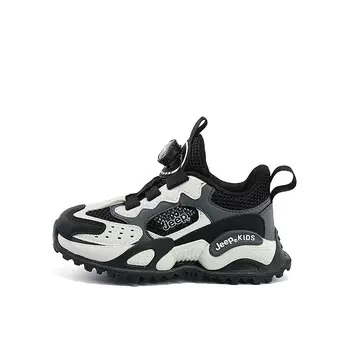 Детские кеды Детские низкие белые Jeep, черный/белый