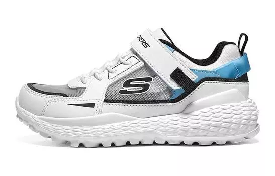 Детские кеды Детские низкие белые/синие Skechers, белый/синий
