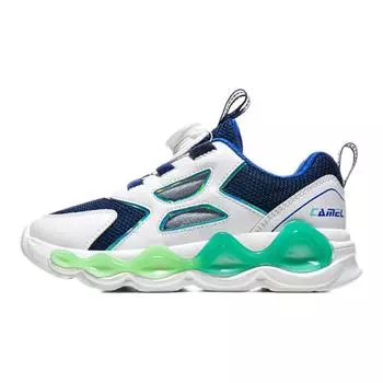 Детские кеды Детские низкие белые/темно-синие Camel, белый/темно-синий