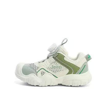 Детские кеды Детские низкие бежевые Jeep, зеленый