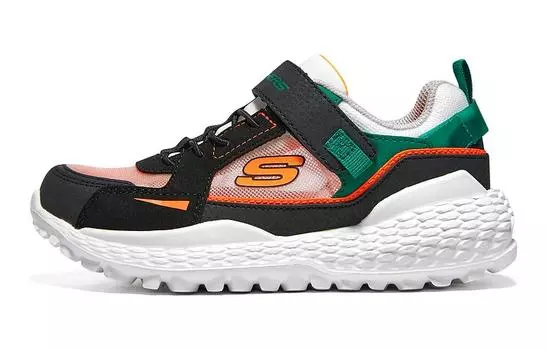Детские кеды Детские низкие черные разноцветные Skechers, черный