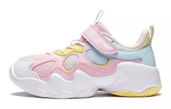 Детские кеды Детские низкие розовые и синие Lining Young, розовый