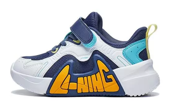 Детские кеды Детские низкие синие/белые Lining Young, синий