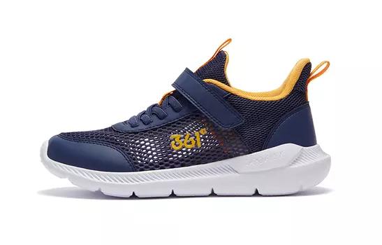 Детские кеды Детские низкие синие/желтые 361°Kids, синий/желтый