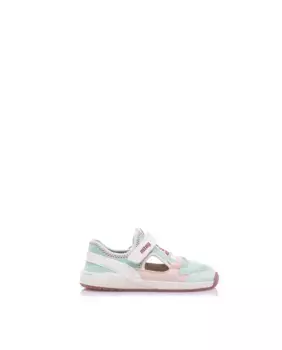 Детские кеды из мягкой ткани на тонкой подошве Mustang, бирюзовый