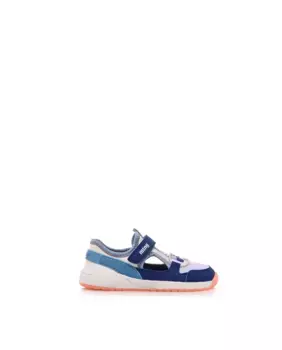 Детские кеды из мягкой ткани на тонкой подошве Mustang, синий индиго