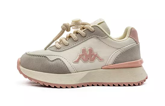 Детские кеды Kids Low-top бежевый/розовый Kappa Kids, розовый