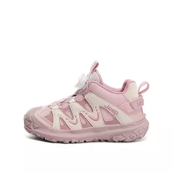 Детские кеды Kids Low-top Guava Ice/Белый/Черный/Средний нежно-розовый Jeep, фиолетовый