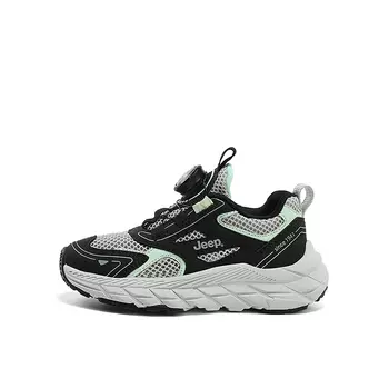 Детские кеды Kids Low-top Серые/зеленые Jeep, зеленый