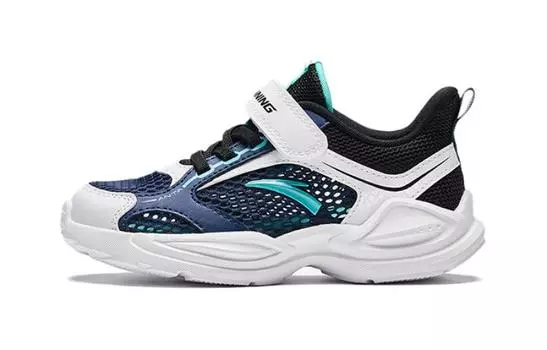 Детские кеды PS Low-top Белые, Черные, Синие Anta Kids, белый/черный