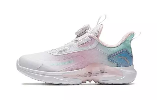 Детские кеды PS Low-top Белые/Розовые/Синие Anta Kids, белый/розовый/голубой