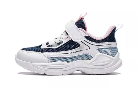 Детские кеды PS Low-top Белые/Синие/Розовые Anta Kids, белый/синий/розовый