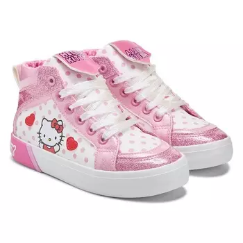 Детские кеды высокие Hello Kitty для маленьких детей, pink multi