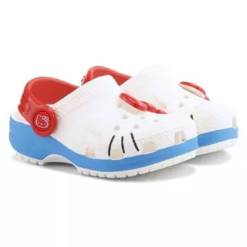 Детские классические сабо Hello Kitty для малышей Crocs, белый