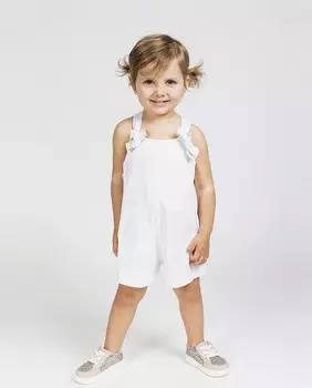 Детские комбинезоны из хлопка с карманами Charanga, белый