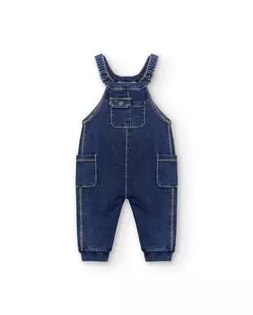 Детские комбинезоны из синего денима с карманами Charanga, синий